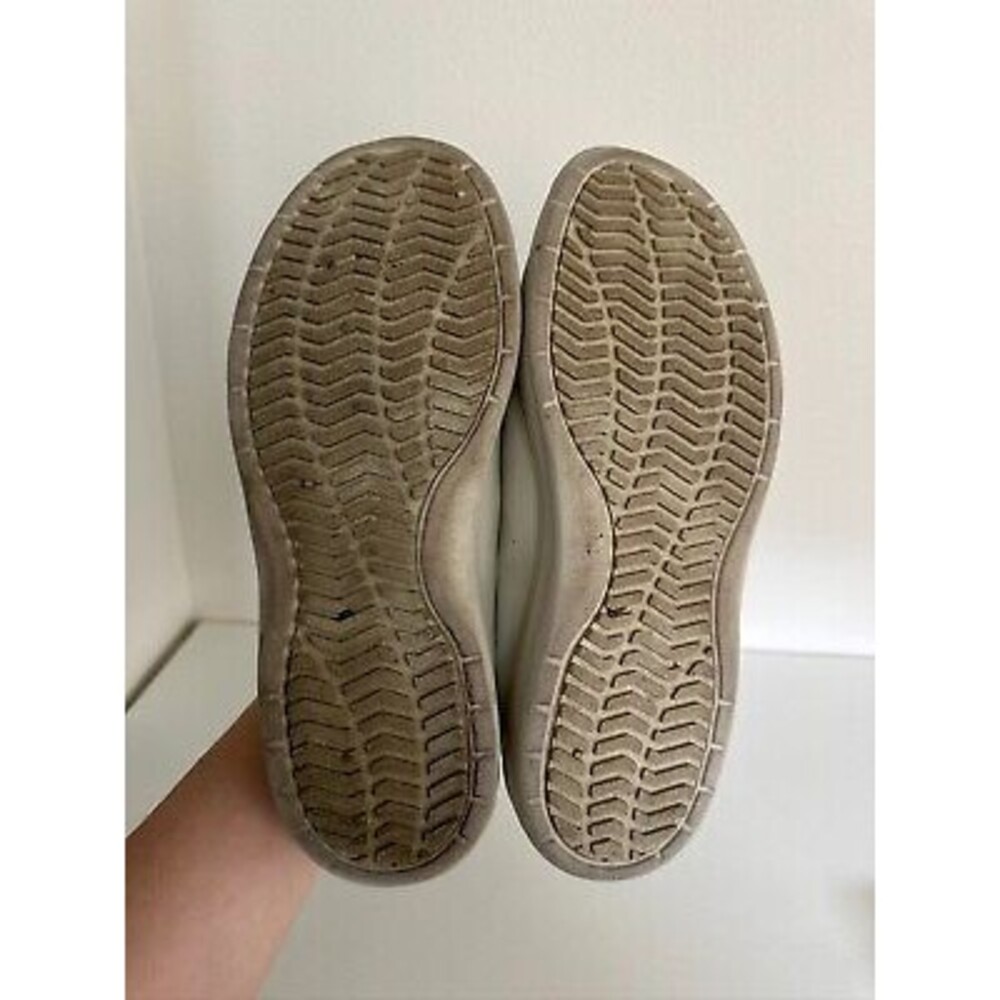 Moonstar 810s ET004 CAF 3E Synthetic Leather Shoes Slip On Off White Women's 8 - Picture 9 of 12